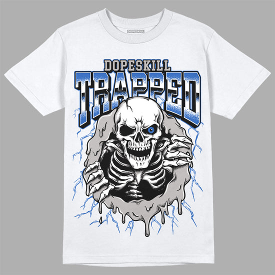 Jordan 1 High OG "True Blue" DopeSkill T-Shirt Trapped Halloween Graphic Streetwear - White 