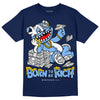 Jordan 5 Midnight Navy  DopeSkill Navy T-Shirt Born To Be Rich Graphic Streetwear 