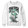 Jordan 1 High OG Green Glow DopeSkill Sweatshirt Stay High Graphic Streetwear - White