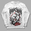 Jordan 1 High OG “Black/White” DopeSkill Long Sleeve T-Shirt Money On My Mind Graphic Streetwear - White 