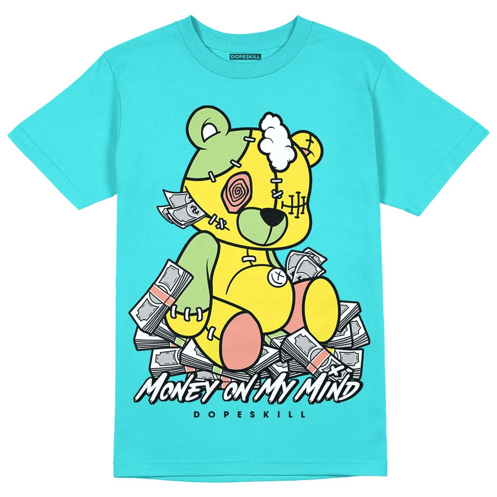 New Balance 9060 “Cyan Burst” DopeSkill Virtual Blue T-Shirt MOMM Bear Graphic Streetwear