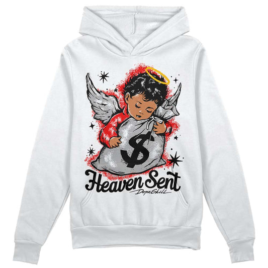Jordan 1 Low OG “Shadow” DopeSkill Hoodie Sweatshirt Heaven Sent Graphic Streetwear - White