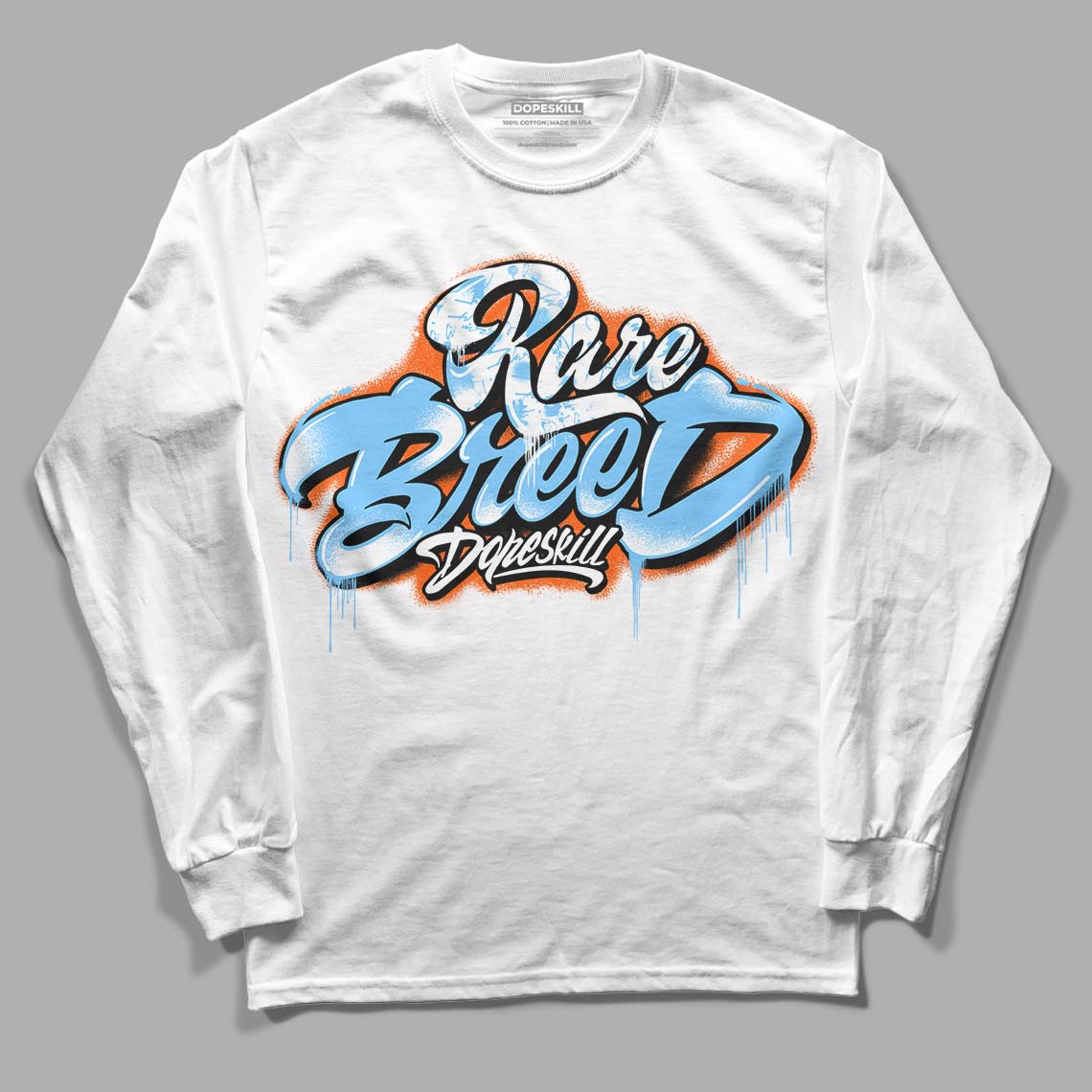 Dopeskill 11 Dunk Low Futura University Blue DopeSkill Long Sleeve T-Shirt Rare Bre ...