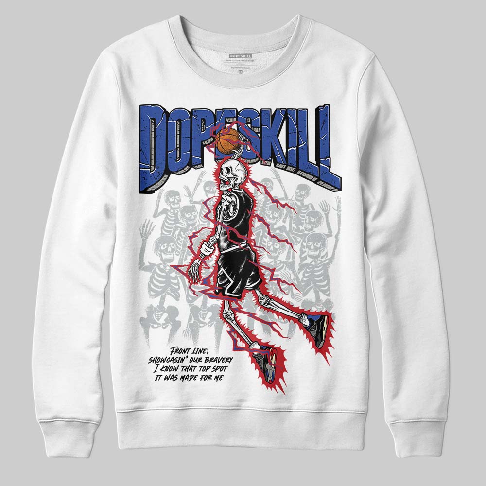 Jordan 4 “Rare Air” DopeSkill Sweatshirt Thunder Dunk Graphic Streetwear - White 