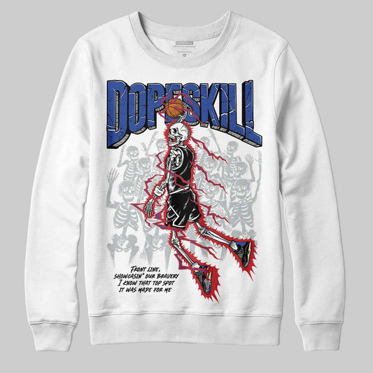 Jordan 4 “Rare Air” DopeSkill Sweatshirt Thunder Dunk Graphic Streetwear - White 
