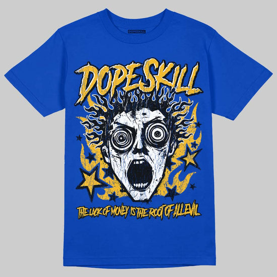 Royal Blue Sneakers DopeSkill T-Shirt Root of Evil Graphic Streetwear - Royal 