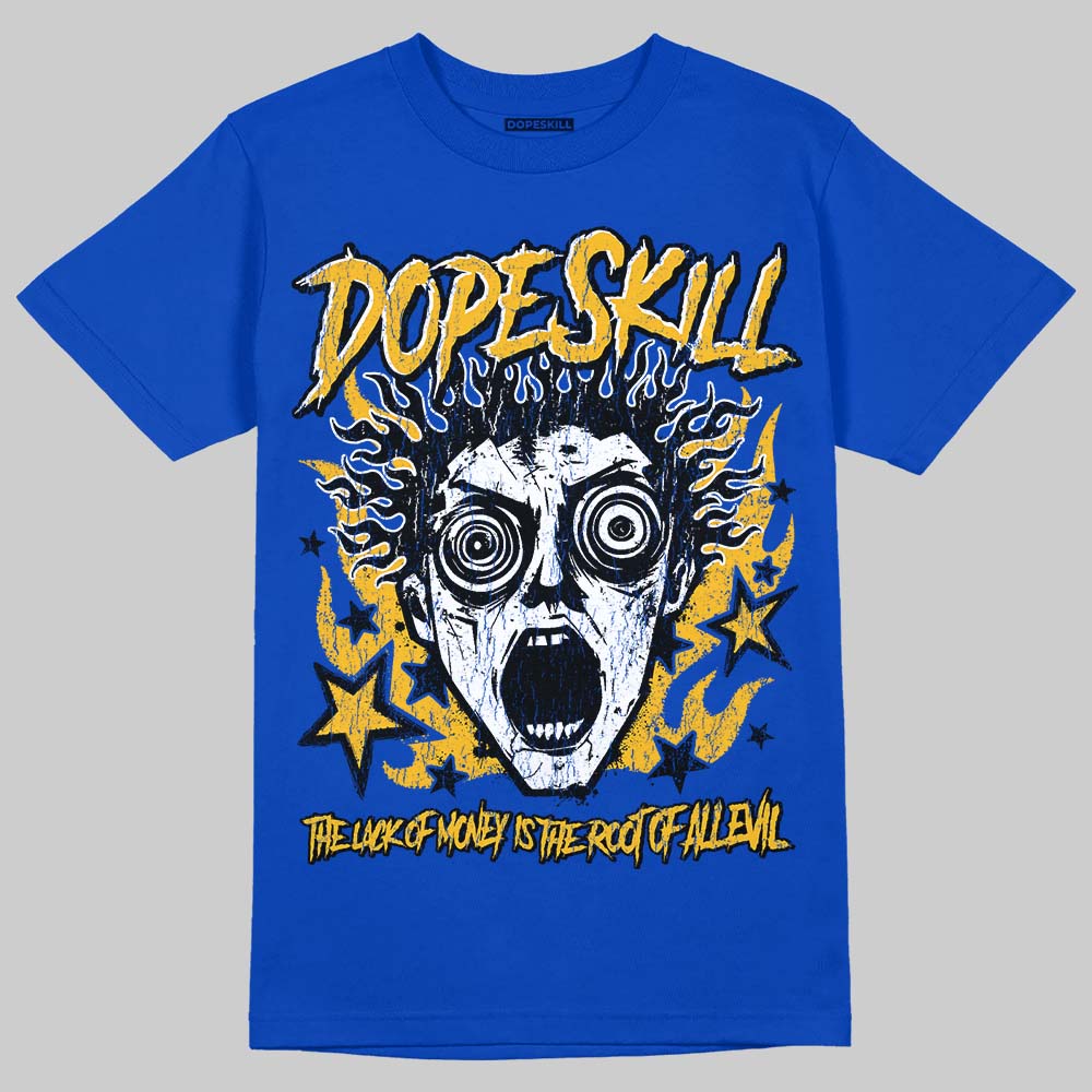 Royal Blue Sneakers DopeSkill T-Shirt Root of Evil Graphic Streetwear - Royal 