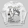Jordan 3 Retro Pure Money DopeSkill Long Sleeve T-Shirt Broken Bones Graphic Streetwear - White