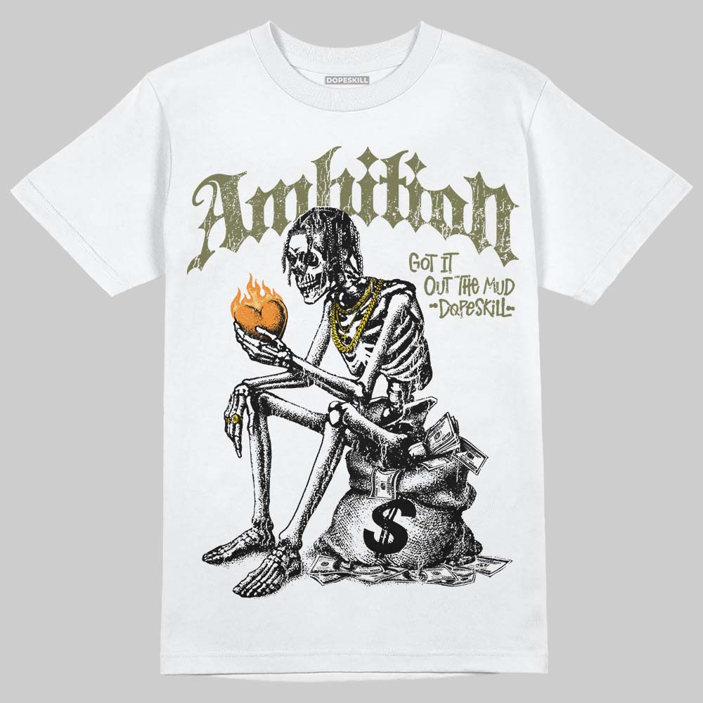 Olive Sneakers DopeSkill T-Shirt Ambition Graphic Streetwear - White