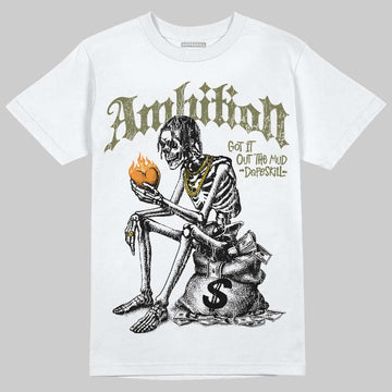 Olive Sneakers DopeSkill T-Shirt Ambition Graphic Streetwear - White