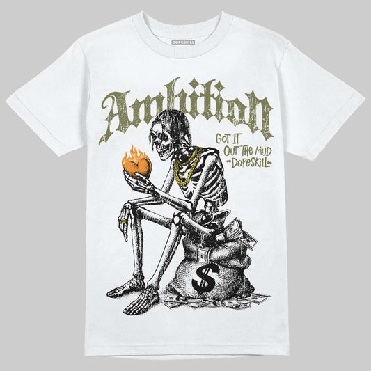 Olive Sneakers DopeSkill T-Shirt Ambition Graphic Streetwear - White
