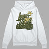 Jordan 4 Retro SE Craft Medium Olive DopeSkill Hoodie Sweatshirt LOVE Graphic Streetwear - White