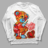 Red Sneakers DopeSkill Long Sleeve T-Shirt Broken Heart Graphic Streetwear - White