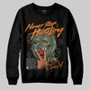 Jordan 4 Retro OG SP Undefeated (2025) DopeSkill Sweatshirt Never Stop Hustling Graphic Streetwear - Black