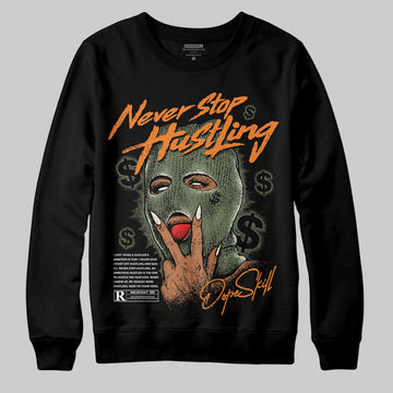 Jordan 4 Retro OG SP Undefeated (2025) DopeSkill Sweatshirt Never Stop Hustling Graphic Streetwear - Black