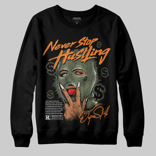 Jordan 4 Retro OG SP Undefeated (2025) DopeSkill Sweatshirt Never Stop Hustling Graphic Streetwear - Black