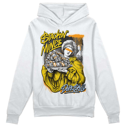 Jordan 6 “Yellow Ochre” DopeSkill Hoodie Sweatshirt Stackin Mines Graphic Streetwear - White