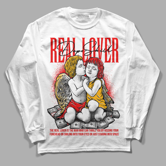 Red Sneakers DopeSkill Long Sleeve T-Shirt Real Lover Graphic Streetwear - White