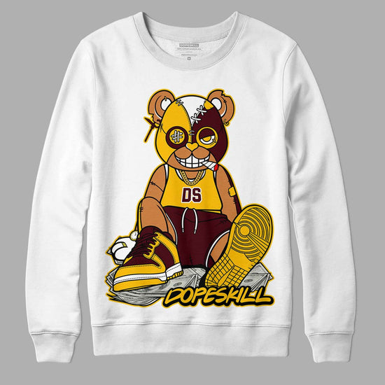 Dunk Yellow Bordeaux DopeSkill Sweatshirt Greatest Graphic Streetwear - White