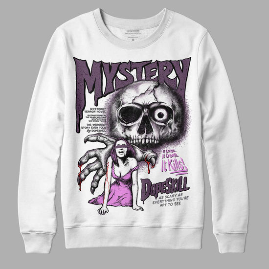 Jordan 2 “Mauve/Off-Noir” DopeSkill Sweatshirt Mystery Ghostly Grasp Graphic Streetwear - White