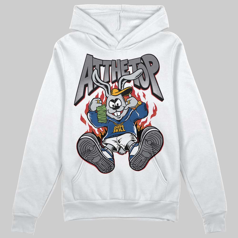 Jordan 9 Retro 'Flint Grey' 2026 DopeSkill Hoodie Sweatshirt At The Top Graphic Streetwear - White