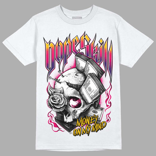 Jordan 3 Retro SP J Balvin Medellín Sunset DopeSkill T-Shirt Money On My Mind Graphic Streetwear - White