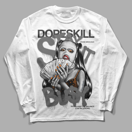 Jordan 3 Retro 'Fear Pack' DopeSkill Long Sleeve T-Shirt Stay It Busy Graphic Streetwear - White