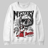 Jordan 4 “Black Cat” (2025) DopeSkill Sweatshirt Mystery Ghostly Grasp Graphic Streetwear - White