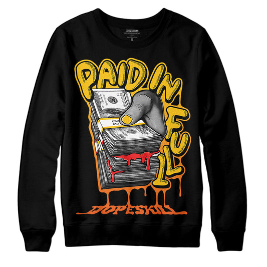 Yellow Sneakers DopeSkill Sweatshirt Paid In Full Graphic Streetwear - White