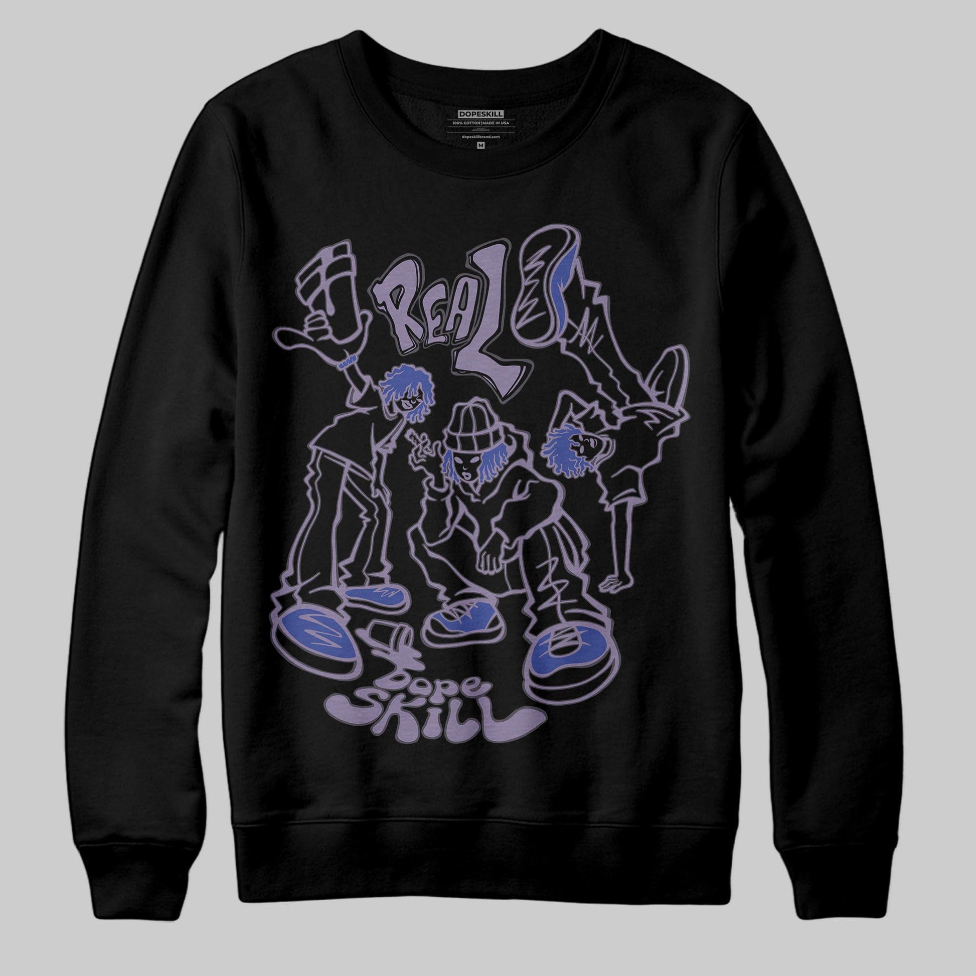 Jordan 1 Retro Low OG Zion Williamson Voodoo Alternate DopeSkill Sweatshirt Real Y2K Players Graphic Streetwear - Black