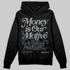 Jordan 5 Retro Wolf Grey (2026) DopeSkill Hoodie Sweatshirt Money Is Our Motive Typo Graphic Streetwear - Black
