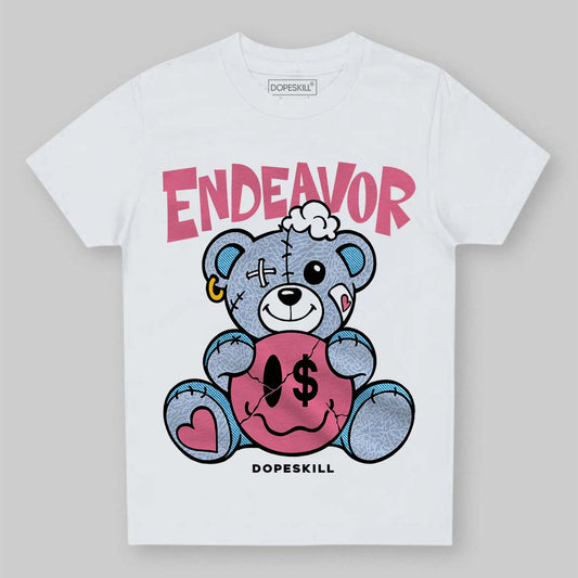 Jordan 3 GS “Cobalt Bliss” DopeSkill Toddler Kids T-shirt Endeavor Graphic Streetwear - White