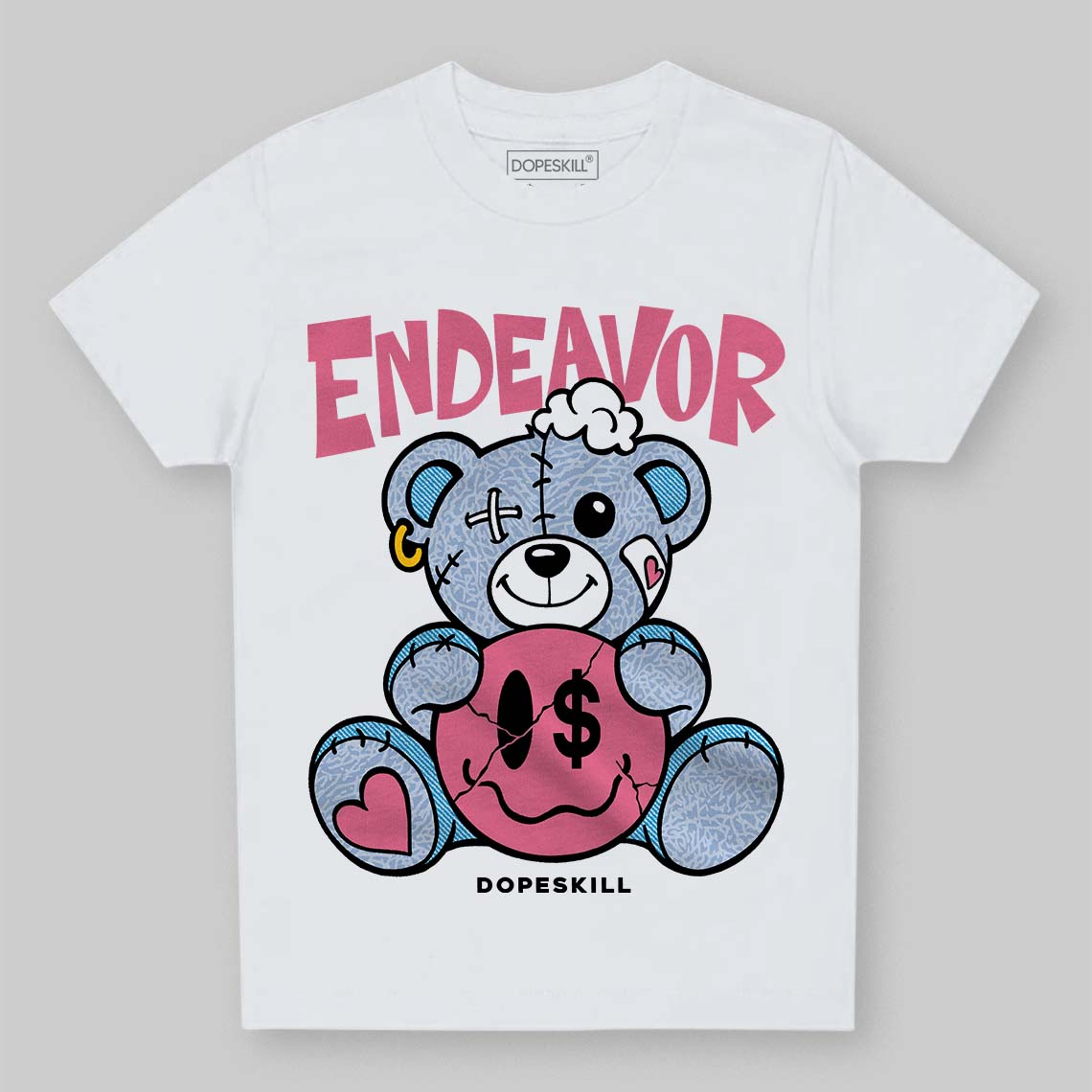 Jordan 3 GS “Cobalt Bliss” DopeSkill Toddler Kids T-shirt Endeavor Graphic Streetwear - White