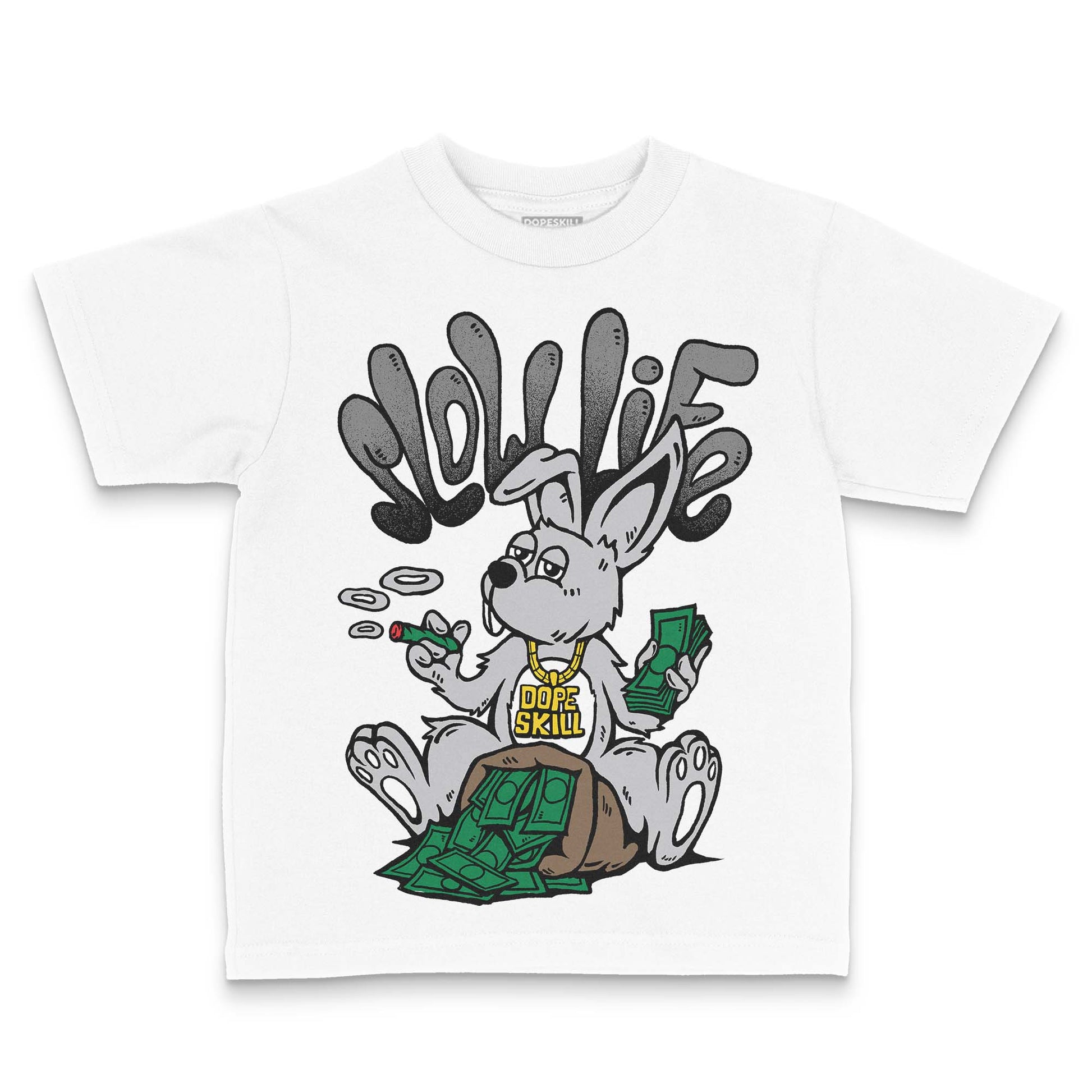 Grey Sneakers DopeSkill Toddler Kids T-shirt Slow Life Graphic Streetwear - White