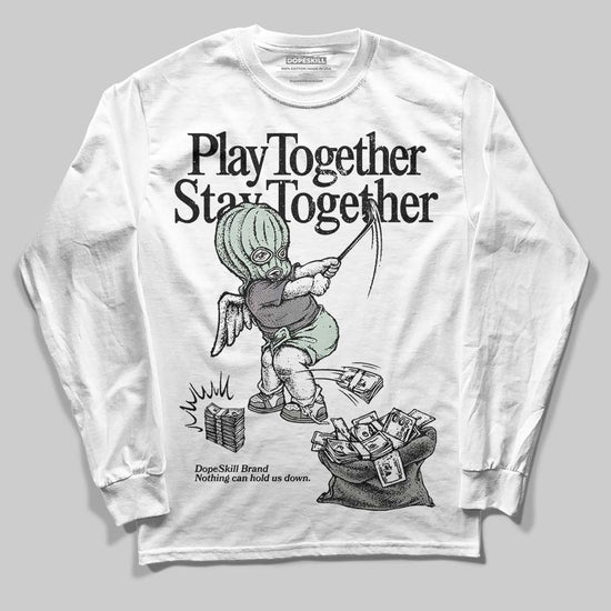  Jordan 1 Retro Low OG Year of the Snake (2025) DopeSkill Long Sleeve T-Shirt Play together, Stay together Graphic Streetwear - White