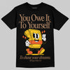 Yellow Sneakers DopeSkill T-Shirt Owe It To Yourself Graphic Streetwear - Black