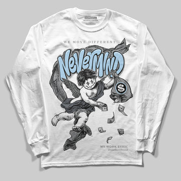 Jordan 5 Retro Wolf Grey (2026) DopeSkill Long Sleeve T-Shirt Nevermind Graphic Streetwear - White