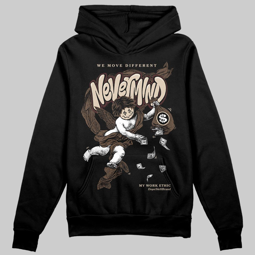 A Ma Maniére x Air Jordan 4 “Dark Mocha” DopeSkill Hoodie Sweatshirt Nevermind Graphic Streetwear - Black