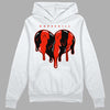 Jordan 6 Retro Toro Bravo DopeSkill Hoodie Sweatshirt Slime Drip Heart Graphic Streetwear - White 