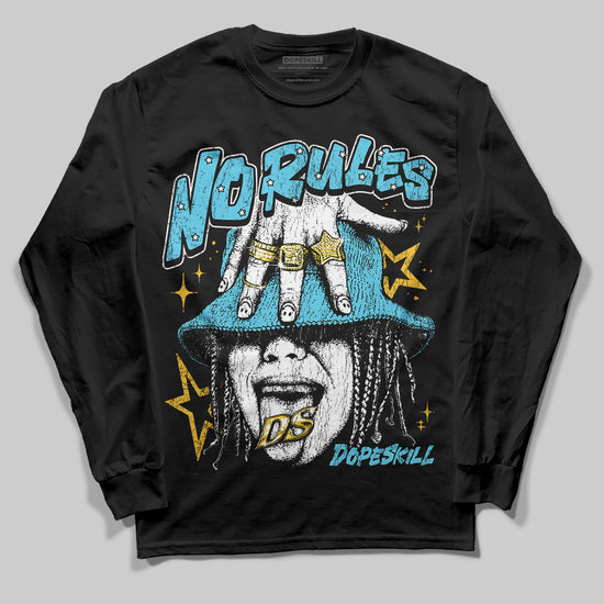 Jordan 11 Retro Gamma Blue (2025) DopeSkill Long Sleeve T-Shirt No Rules Graphic Streetwear - black