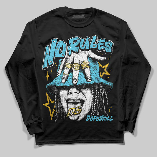 Jordan 11 Retro Gamma Blue (2025) DopeSkill Long Sleeve T-Shirt No Rules Graphic Streetwear - black