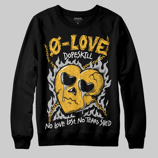 Jordan 5 'Tokyo' DopeSkill Sweatshirt Crying Heart Graphic Streetwear - Black