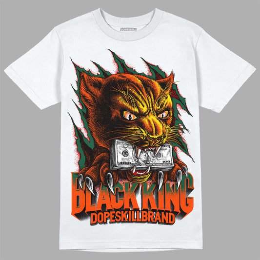 Dunk Low Team Dark Green Orange DopeSkill T-Shirt Black King Graphic Streetwear - White