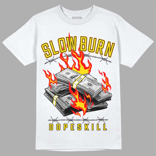 Jordan 6 “Yellow Ochre” DopeSkill T-Shirt Slow Burn Graphic Streetwear - White