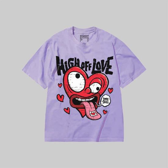 High Off Love DopeSkill Premium T-shirt Streetwear - Violet