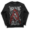 Jordan 14 "Black/White" DopeSkill Long Sleeve T-Shirt Life or Die Graphic Streetwear - Black