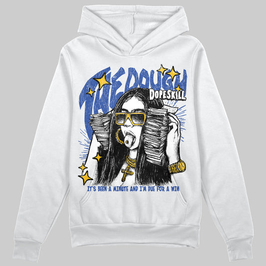 Royal Blue Sneakers DopeSkill Hoodie Sweatshirt The Dough Graphic Streetwear - White