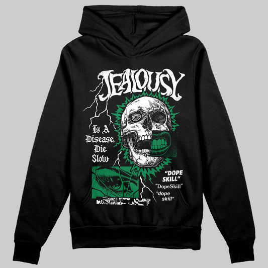 Green Sneakers DopeSkill Hoodie Sweatshirt Jealousy Graphic Streetwear - black