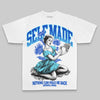 Royal Blue Oversize Print Self Made DopeSkill Graphic Premium T-shirt Streetwear - White