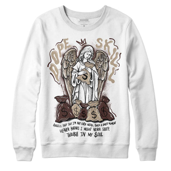 Jordan 1 High OG “Latte” DopeSkill Sweatshirt Angels Graphic Streetwear - White